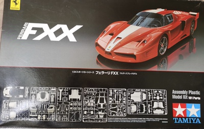 日本田宫 24292 模型 1比24 法拉利 拉法 FXX 拼装汽车 玩具 车模