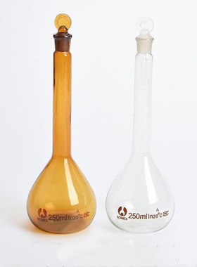 白色棕色容量瓶25ml50ml100ml250ml500ml1000ml2000ml实验器材