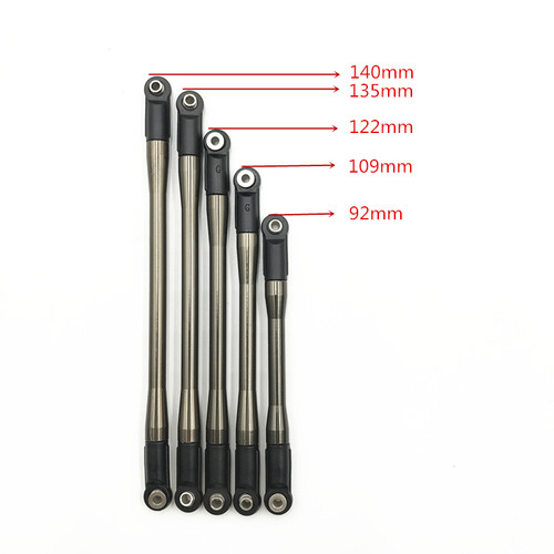 scx10攀爬车升级车架92MM 109MM 122MM 135MM 140MM M4牙金属拉杆
