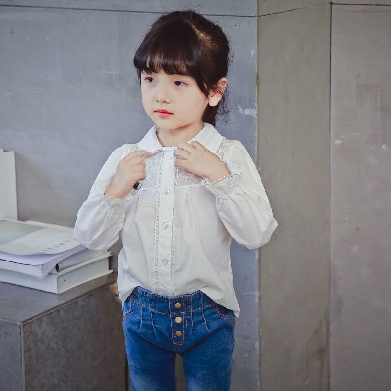 Chemise fille à manche longue - Ref 2087982 Image 3