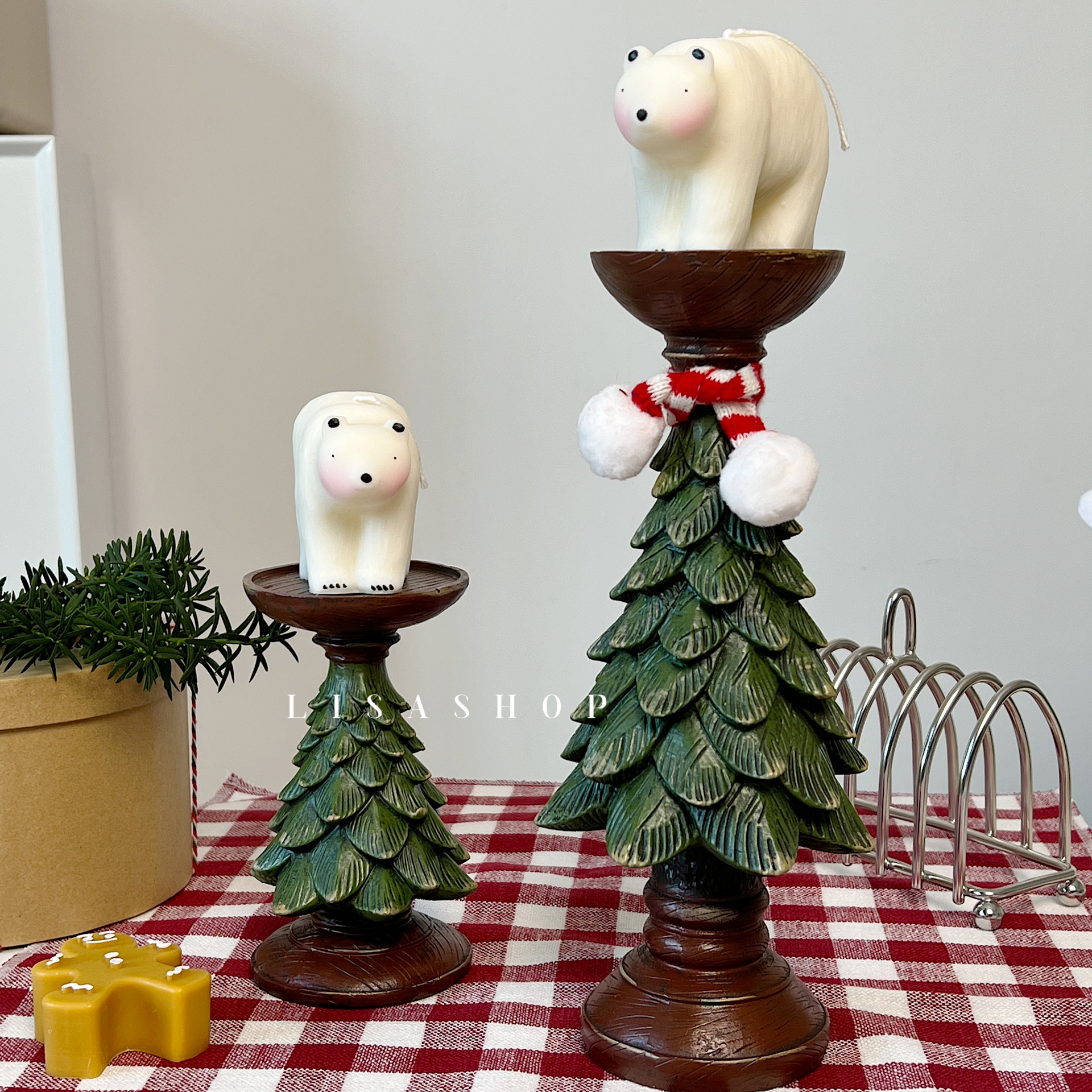 客厅手工可爱圣诞树摆件