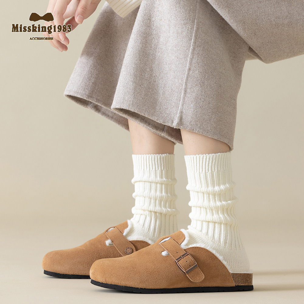 1983粗针粗线加厚无骨安可拉红袜