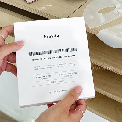 院线护肤▲韩国Bravity胶原蛋白微孔凝胶面膜 镁白亢皱紧致保湿