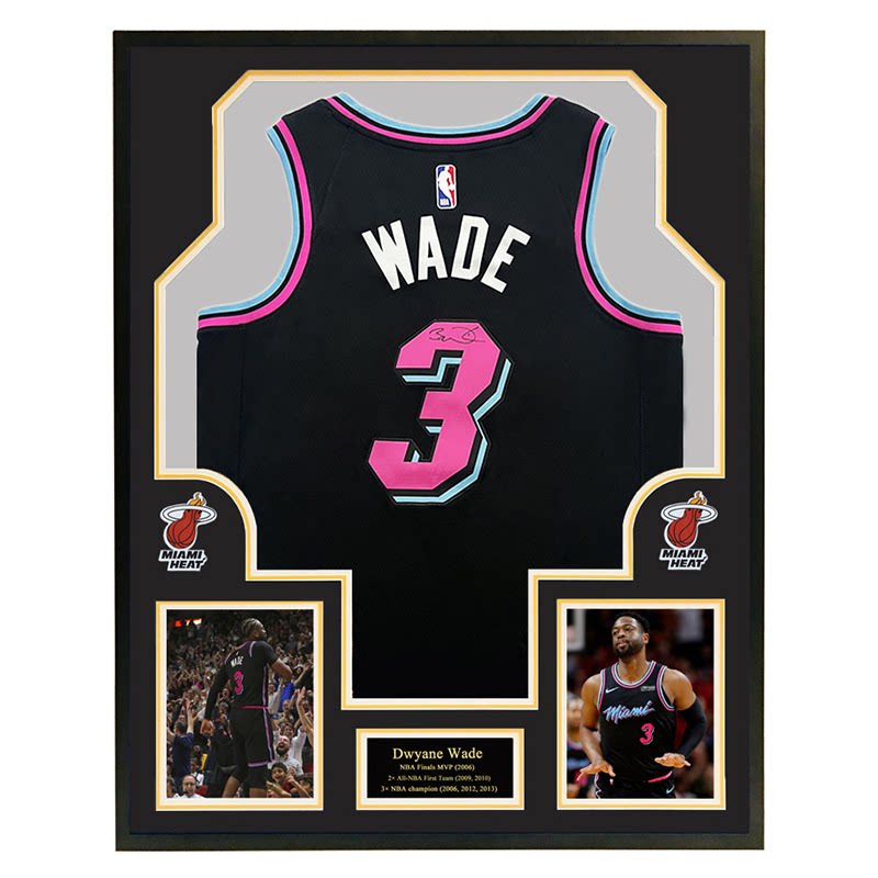 nba篮球球星韦德创意挂画相框海报篮球球衣装饰画男孩卧室壁画
