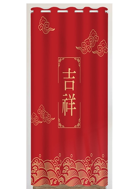 绒布加长整片式隔断门帘