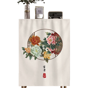 鞋柜遮挡帘衣柜书柜防尘帘魔术贴厨房橱柜遮丑门帘免打孔杂物布帘