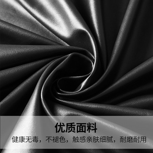 纯色简约床头罩免洗易打理皮艺防尘保护套皮革PU科技布耐用 新款