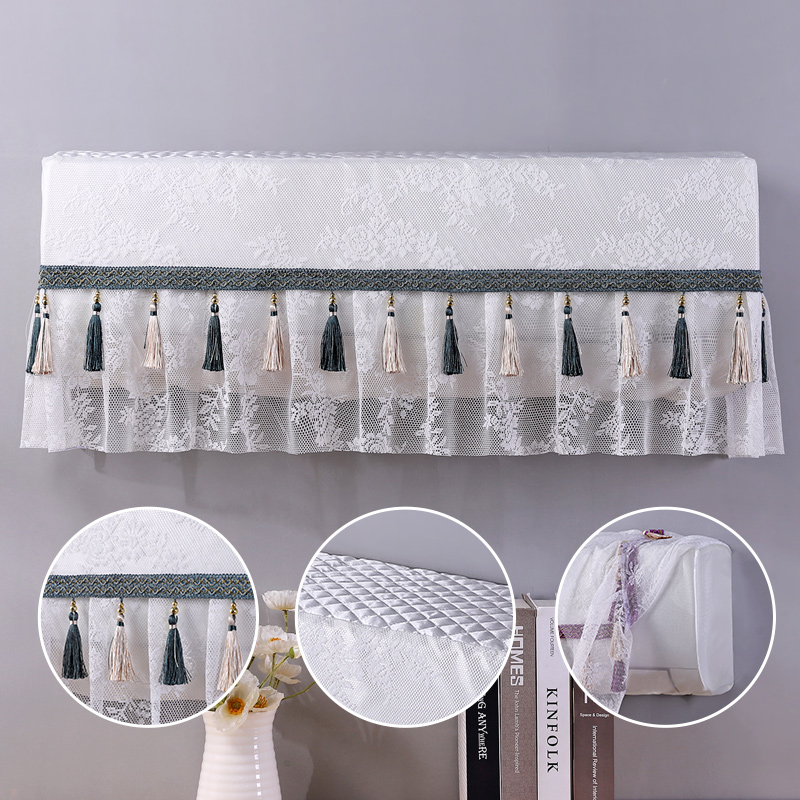 开机不取空调罩防尘套蕾丝全包挂机罩挡风帘卧室品牌通用2025新款,居家布艺,空调罩,淘宝优惠券,粉丝福利购,淘宝优惠卷