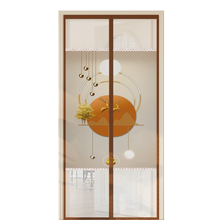 新款防蚊门帘挡隐私夏季卧室家用免打孔门帘隔断纱门磁吸帘魔术贴