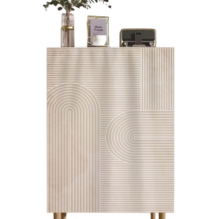 鞋柜遮挡帘衣柜门帘防尘帘魔术贴厨房橱柜遮丑帘免打孔杂物布帘子