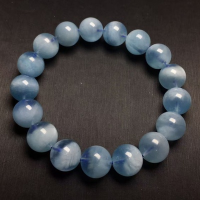 海蓝宝手链蓝天白云手串水晶