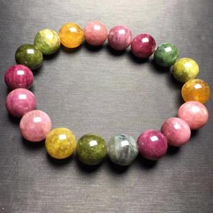 天然碧玺手链 Tourmaline 托玛琳手串 电气石 旺夫石手 天然水晶