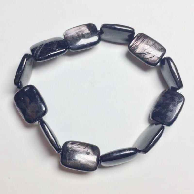 金运石顽火辉石Enstatite黑银线图片