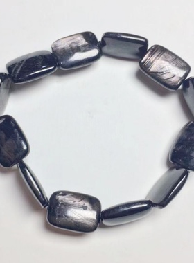 金运石顽火辉石Enstatite黑银线