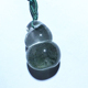 葫芦 天然水晶 inclusions Multi 竹筒文昌笔吊坠配件 绿幽灵异象