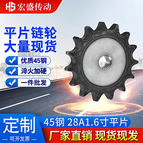 45钢28A1.6寸平片链轮片