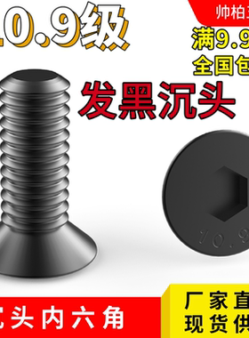 10.9级沉头内六角螺丝M10m12M14M16M20x20x25x30x35x40x45x50平头