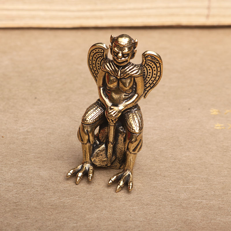 十二脊兽行什小摆件黄铜