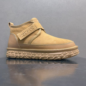 工厂尾货特价 子 保暖厚底雪地靴男羊绒靴子加绒加厚防滑棉鞋 鞋 冬季