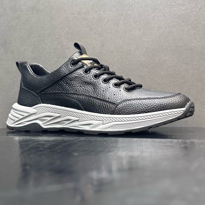 尾货特价清仓头层牛皮男鞋系带透气皮鞋真皮运动休闲鞋百搭旅游鞋