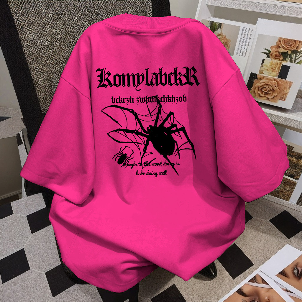 性价比爆棚!夏季hiphop炸街痞帅火龙果色短袖T恤女酷拽风上衣潮,女装/女士精品,T恤,淘宝优惠券,粉丝福利购,淘宝优惠卷