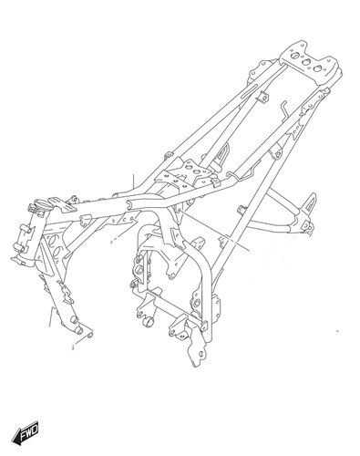 适用轻骑铃木极客飒GSX155F/N车体大架大梁总成原装部品预订刻号