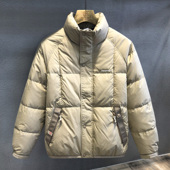 保暖外套男款 冬季 夹克 加厚 一线专柜优质90鸭绒潮牌立领羽绒服男士