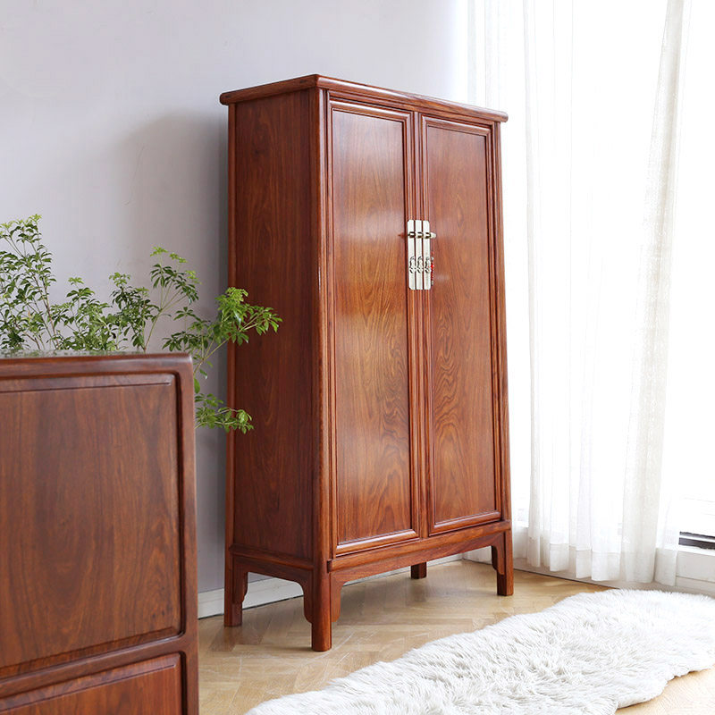 刺猬紫檀衣柜圆角柜红木中式衣橱家具