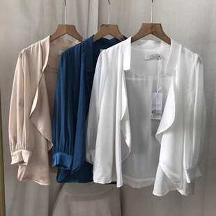 【S】夏季女装七分袖薄款短外套  12-4-126