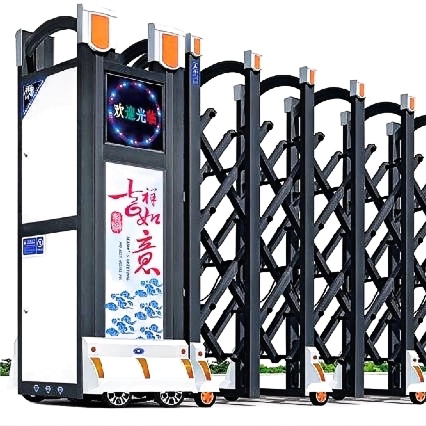 工地学校工厂防攀爬收缩拉伸大门