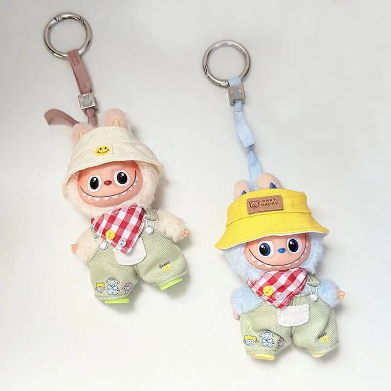 4代迷你款Labubu衣服圈圈小天使套装心底密码小鼻嘎拉布布娃衣萌