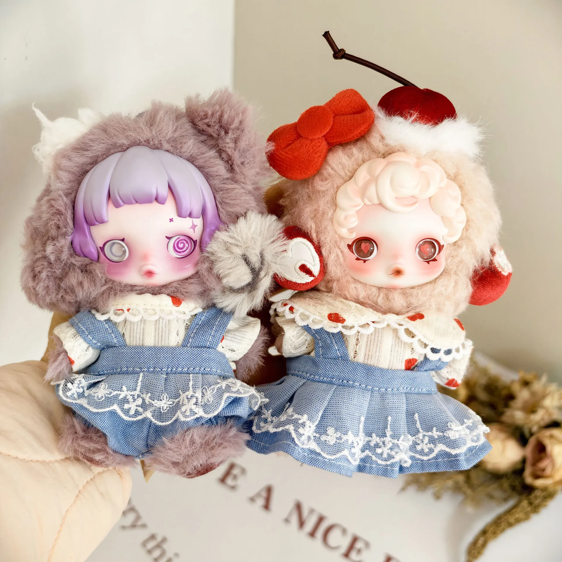 sp娃衣光织园小香风美拉德色系甜酷秋冬公主风蕾丝纱裙含发饰换装