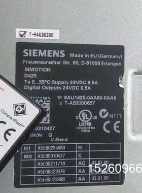 议价SIMOTION D425控制器6AU1425-0AA议价