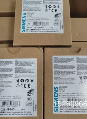 议价3RT6026-1BB40，接触器，未使用，工议价