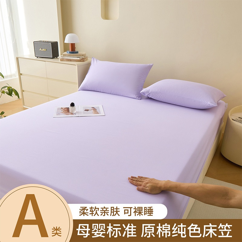 2026新款水洗棉床笠单件床罩防尘床垫套保护罩四季通用罩套防滑床