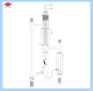 5225具电磁漏斗式分馏头14*14*40*24*24高硼硅玻璃精馏头可定制