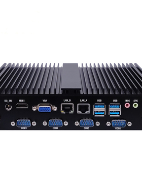 现货i5-8250u/i7-8550u/6COM嵌入式工控主机双网卡工业电脑485