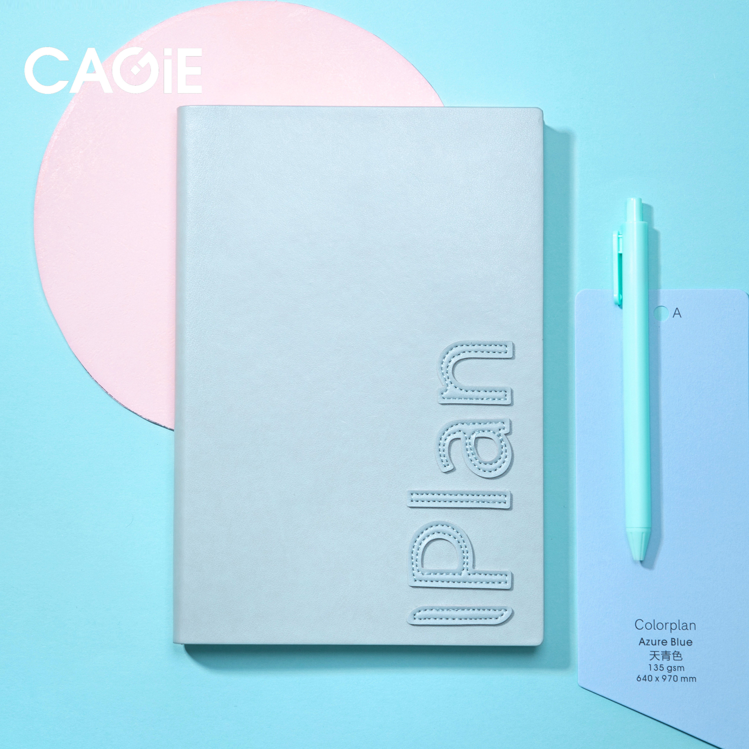 卡杰新款A5笔记本高颜值简约记事本套装商务办公会议记录本ins风