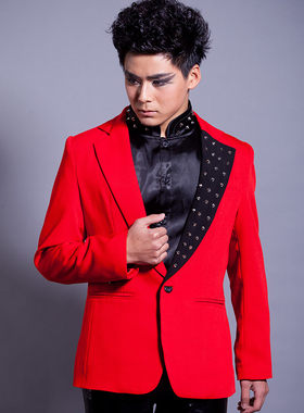男歌手摇滚魔术师夜店舞台演出服