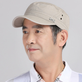 新款 帽老人春秋防晒帽 春秋高档韩版 防晒遮阳帽爸爸夏季 老年男士