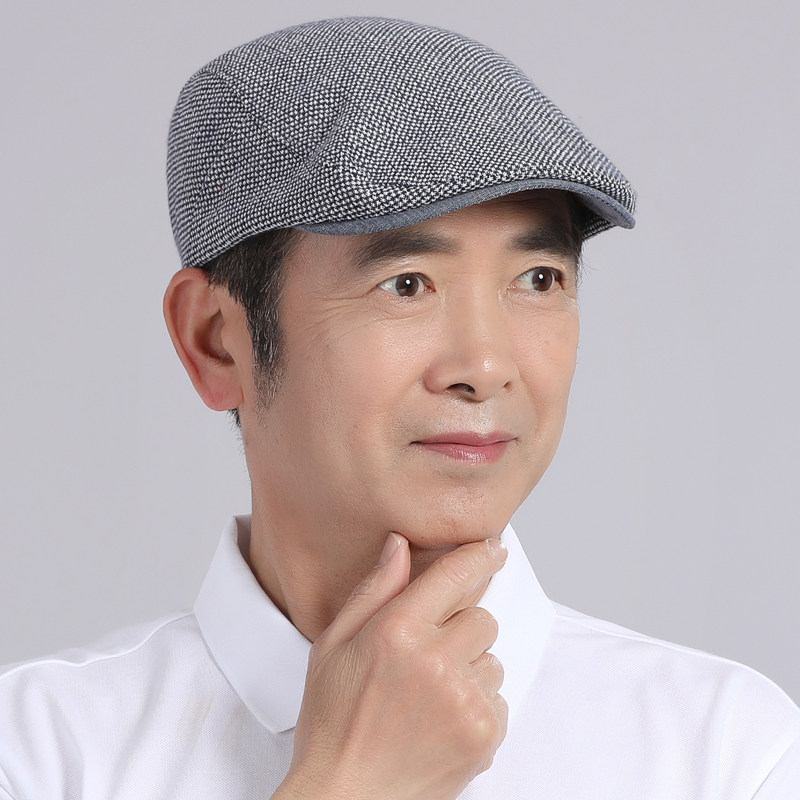 爸爸休闲中年男式洋气薄夏帽子