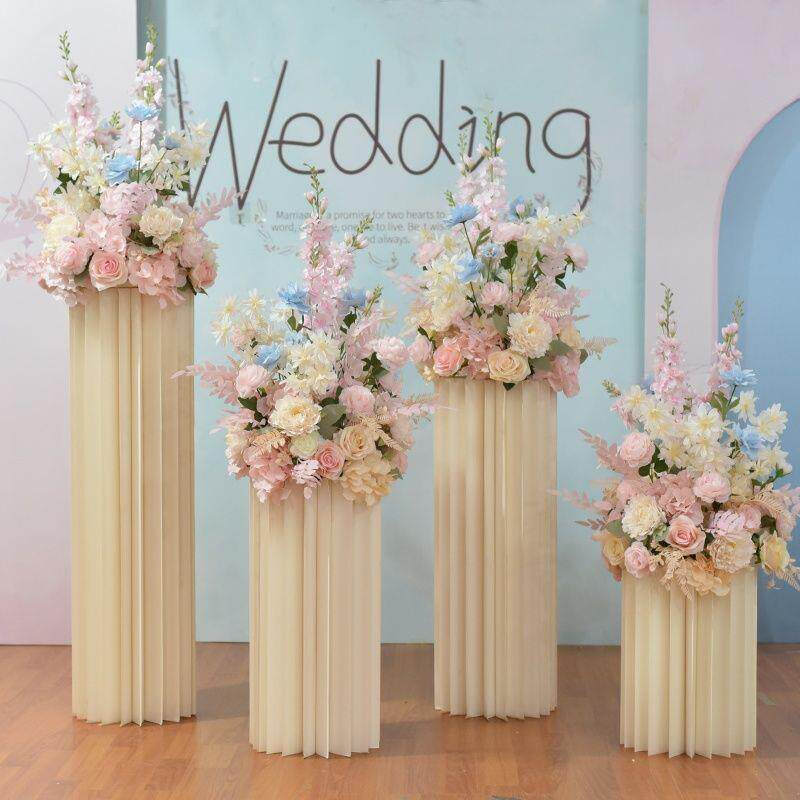 婚庆道具假花立柱摆放花球花柱酒店婚礼现场布置橱窗车展装饰摆件