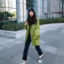2019秋冬新款网红皮衣外套女pu皮韩版宽松休闲上衣时髦帅气