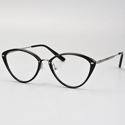 猫眼超轻钛女款高度近视小框眼镜