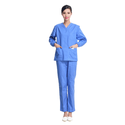 天使兰心圆领短袖药店护士服