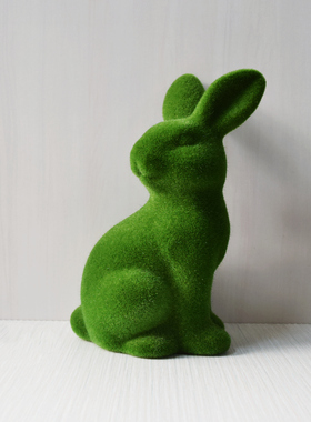 复活节兔子泡沫桌面装饰摆件