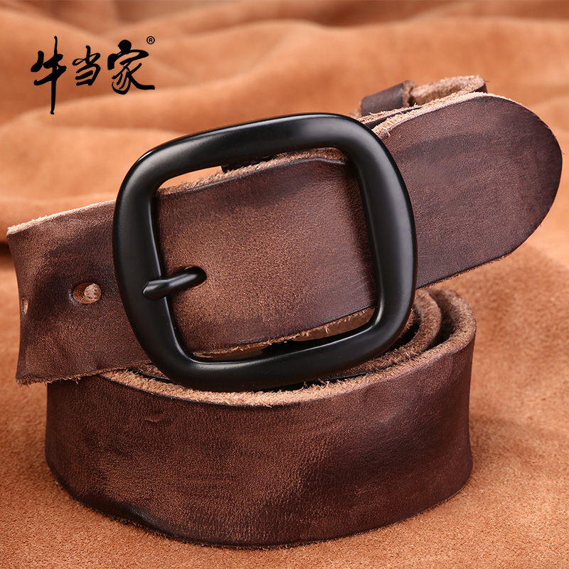 手工休闲风个性中年男士裤腰带