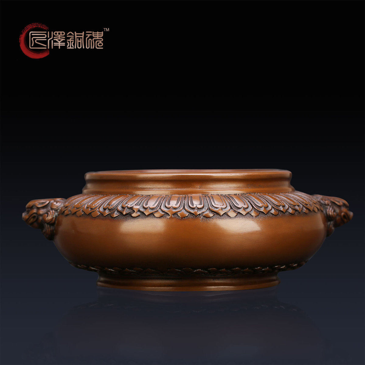 匠泽铜魂耳圈家居佛堂香炉
