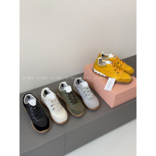 UIMI 复古增高厚底阿甘鞋 休闲德训鞋 女 2025s春夏超jue软糯糯感