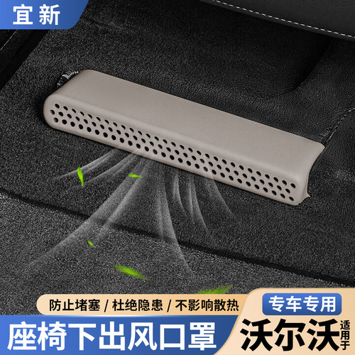 XC60S90座椅下出风口罩-保护爱车